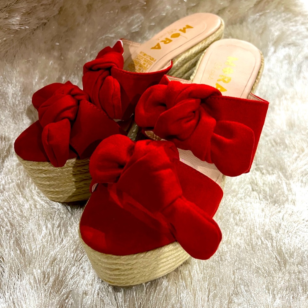 Sandal Wedges Red Size 7